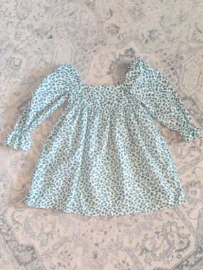 J&J Mint Green Leopard Dress 5 Yrs Runs Large
